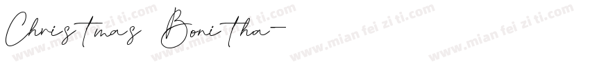 Christmas Bonitha字体转换